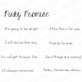 PINKY PROMISE SENTIMENT SET (includes 9 rubber stamps)